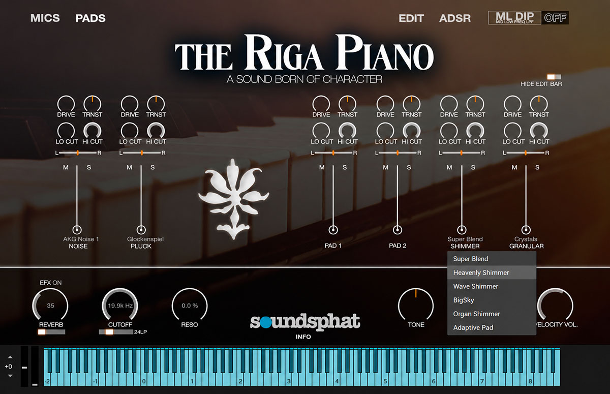 The Riga Piano - 03 - Pads with Menu Page